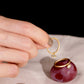 "çiçek" Garnet petal ring