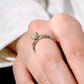 Pillar White Diamond Ring