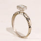 Pillar White Diamond Ring