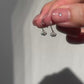 Star Double Diamond Drop Earrings