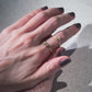 "çiçek" Garnet petal ring