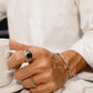 Sign Arabesque Bicolor Sapphire Ring