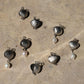 Silver Shell Earrings (Sand)