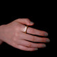 Arabesque White Gold Signet Ring