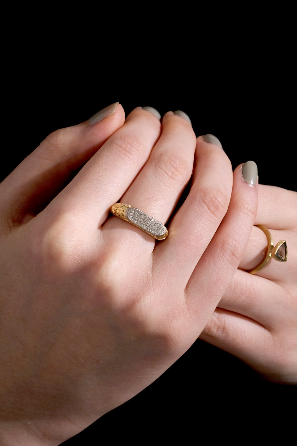 Arabesque Yellow Gold Signet Ring