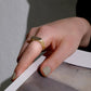 Arabesque White Gold Signet Ring