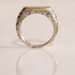 Arabesque White Gold Signet Ring