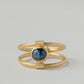 Orbit Star Sapphire Double Ring