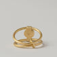 Orbit Star Sapphire Double Ring