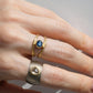Orbit Star Sapphire Double Ring