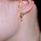 Halo Taper Diamond Earrings