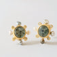 One Trapiche Emerald Earrings