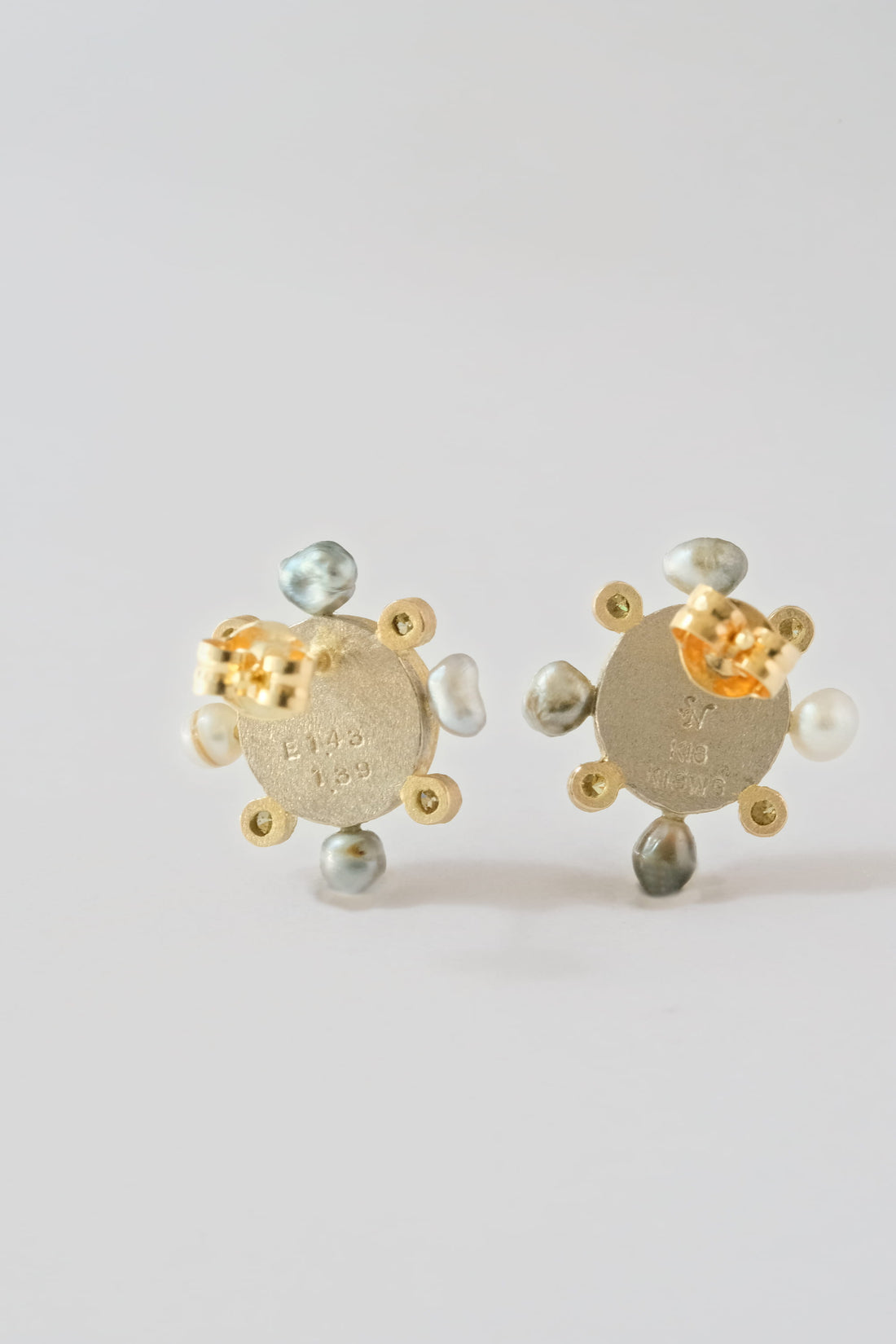 One Trapiche Emerald Earrings
