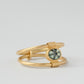 Orbit Trapiche Emerald Double Ring