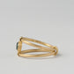 Orbit Trapiche Emerald Double Ring