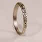 Crescent Moon Engraved Wedding Ring