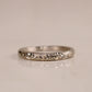 Crescent Moon Engraved Wedding Ring