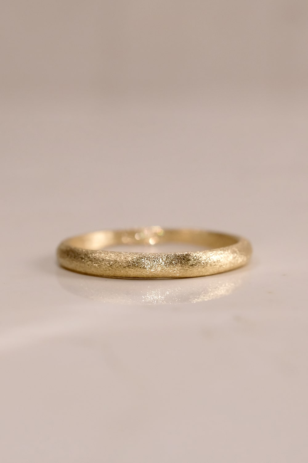 Crescent Moon Wedding Ring
