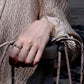 "üzüm" Botanical engraved ring-muska jewelry