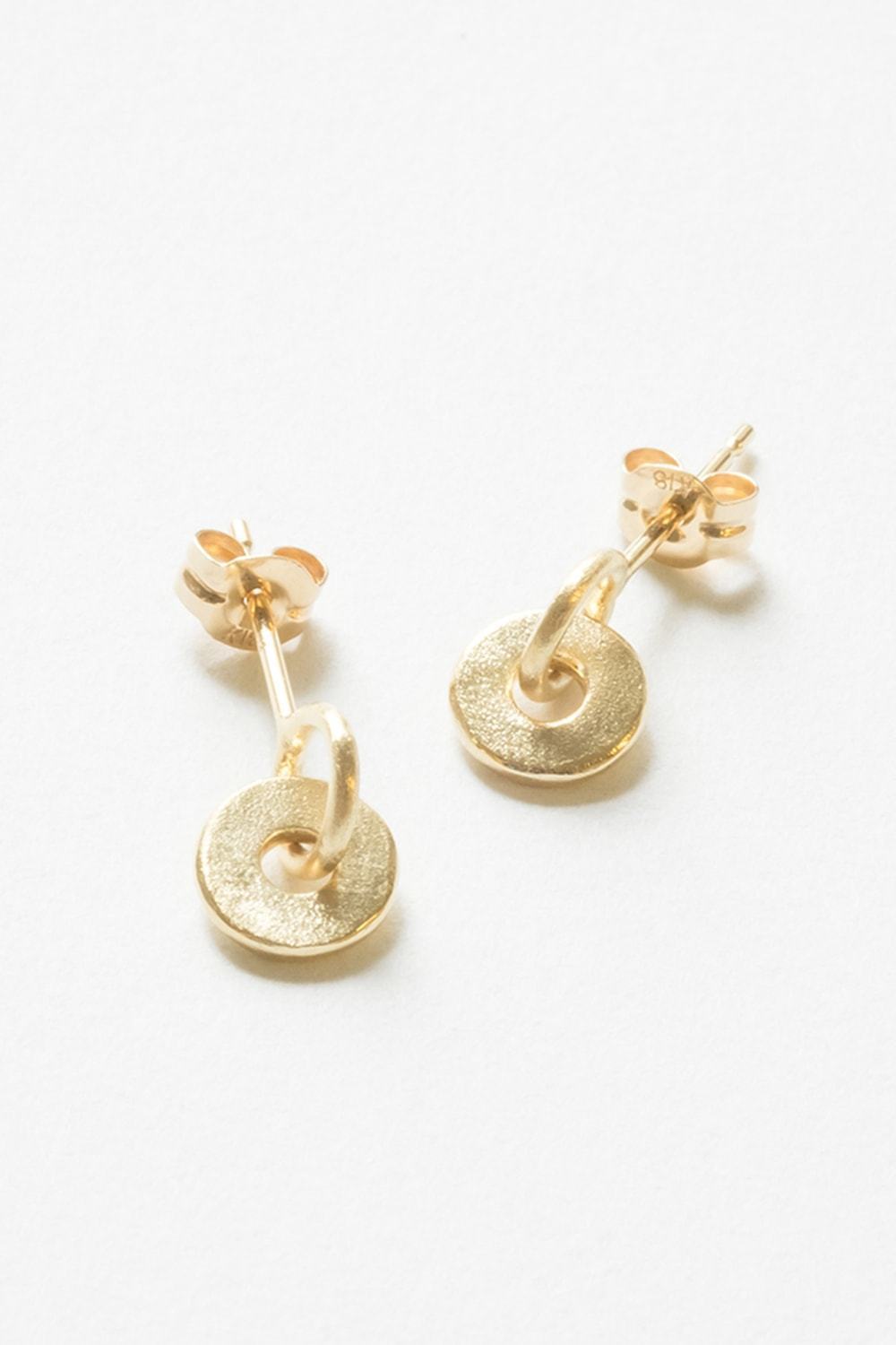 "ay" Full moon earrings-muska jewelry