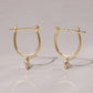Diamond Hoop Earrings