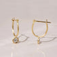 Diamond Hoop Earrings