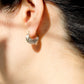 "çiçek" White gold botanical earrings-muska jewelry