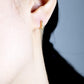 "nar" Botanical engraved earrings-muska jewelry