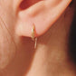 "nar" Botanical engraved earrings-muska jewelry