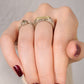 Arabesque White Gold Signet Ring