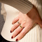 Arabesque White Gold Signet Ring