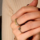 Arabesque White Gold Signet Ring