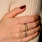 Arabesque White Gold Signet Ring