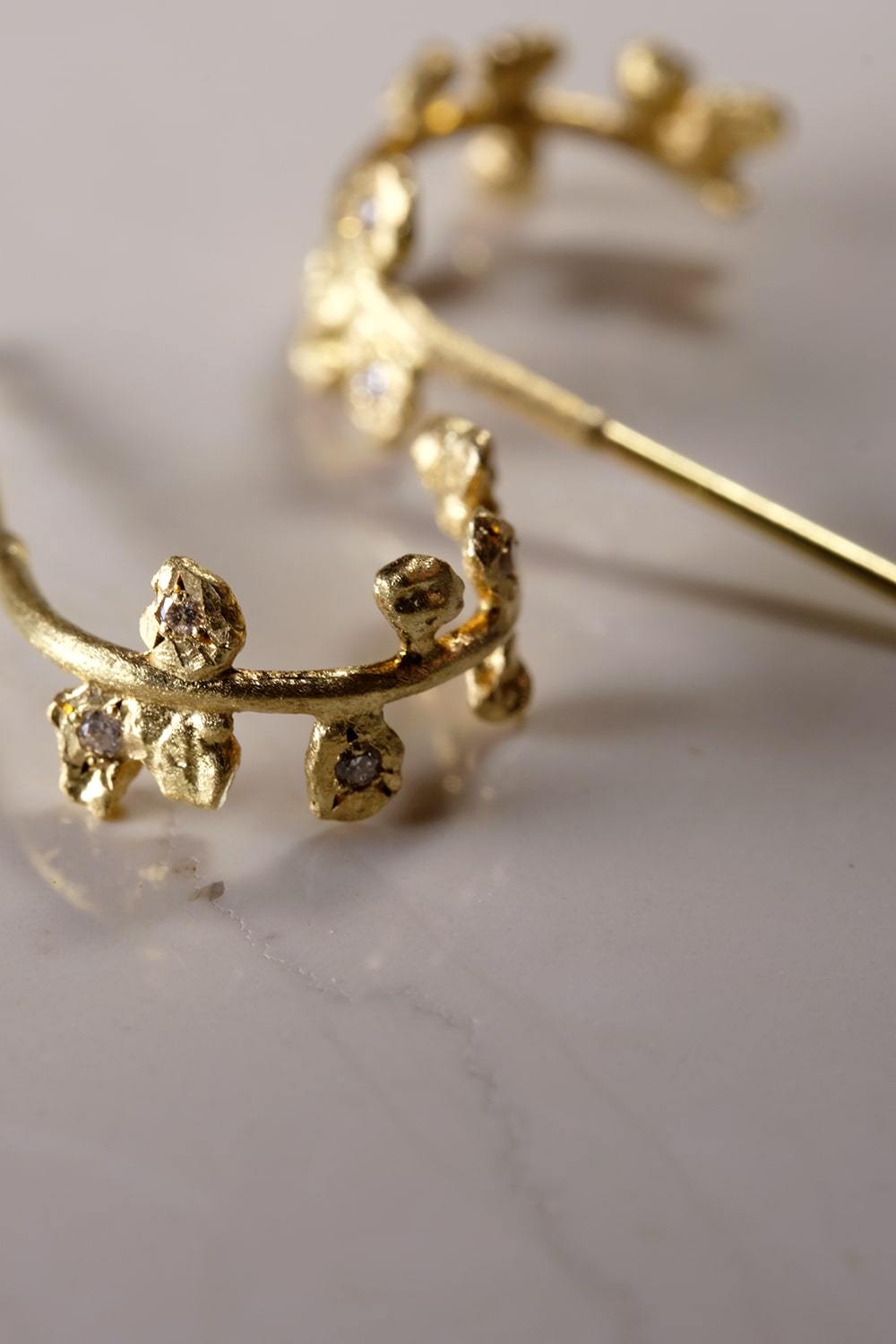 "su" Diamond earrings-muska jewelry