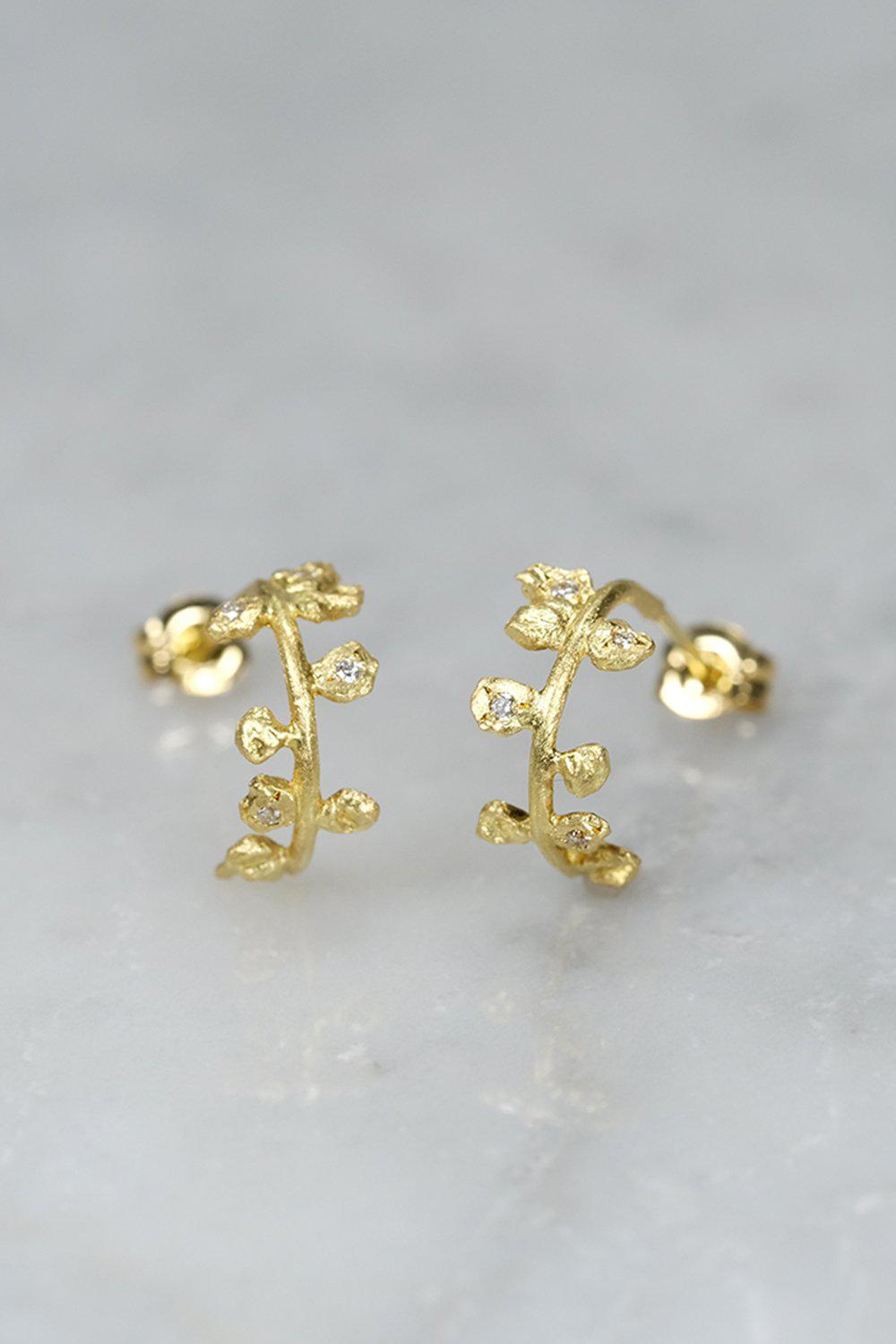 "su" Diamond earrings-muska jewelry
