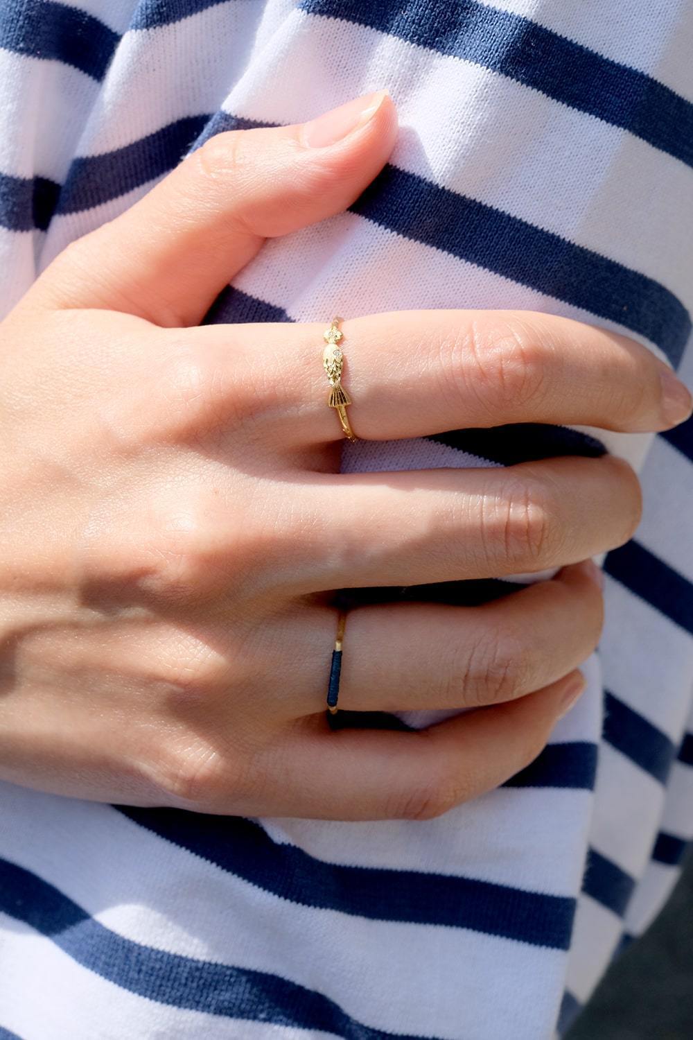 "su" Fish ring-muska jewelry