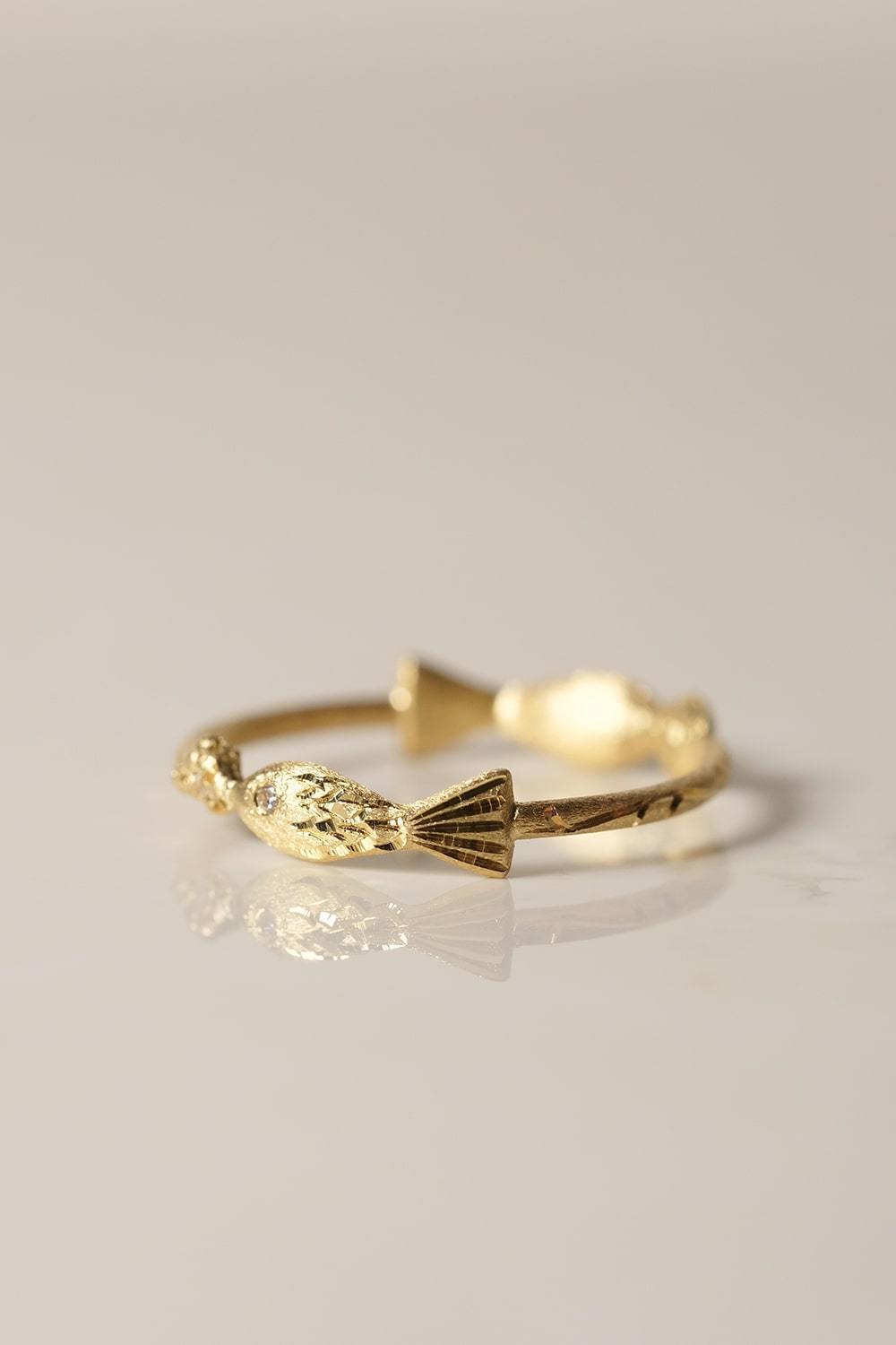 "su" Fish ring-muska jewelry