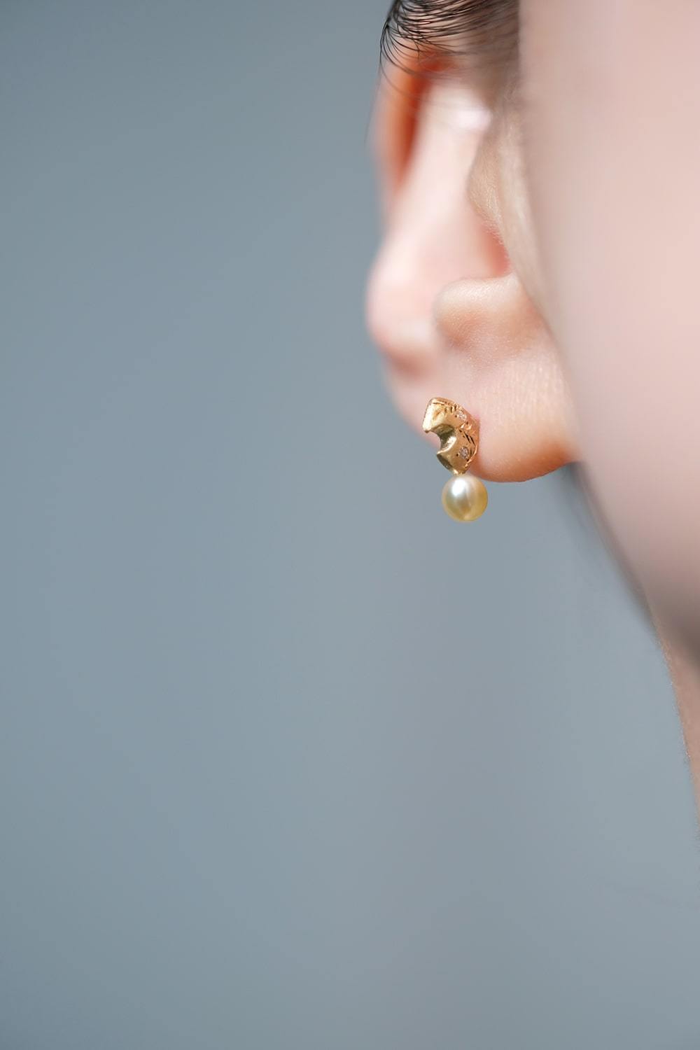 "üzüm" Tahitian pearl earrings-muska jewelry
