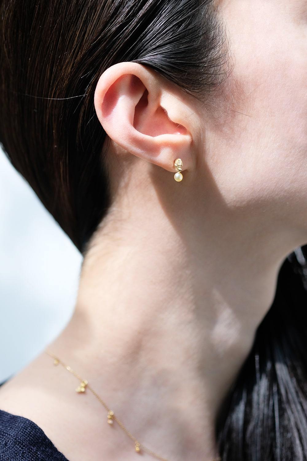 "üzüm" Tahitian pearl earrings-muska jewelry